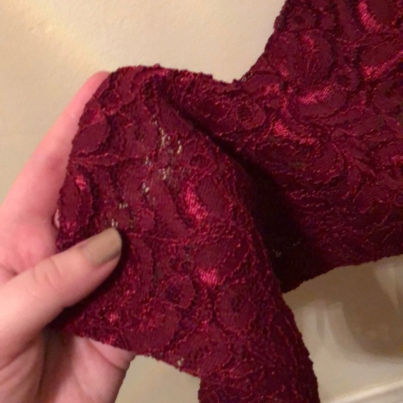 Red Lace Dress - Picture 2 of 3